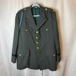 VTG US Army Service Dress Coat 32nd Infantry Division Red Arrow Cold War Era 46S